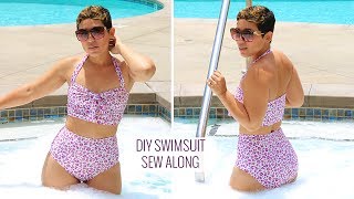 DIY Swimsuit Tutorial amp SewAlong [upl. by Ephrem]