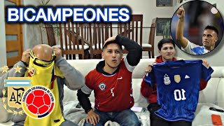 Argentina 10 Colombia ¡ BICAMPEONES  l Reacción de Chilenos l Final Copa América 2024 [upl. by Lleinad]