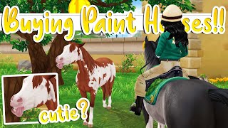 Star Stable Buying the NEW Paint Horses 😍 [upl. by Romain]