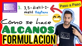 ✅ALCANOS Formulación Ejercicios 𝙀𝙭𝙥𝙡𝙞𝙘𝙖𝙙𝙤 𝙚𝙣 6 𝙢𝙞𝙣𝙪𝙩𝙤𝙨😎​🫵​💯​ Química Orgánica [upl. by Alyad]