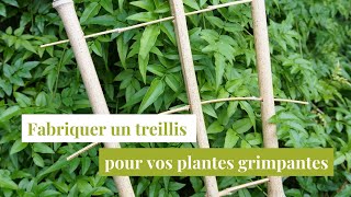 DIY  Fabriquer un tuteur treillis pour vos plantes grimpantes [upl. by Janie]