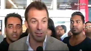 Alessandro Del Piero arrives in India says well prepared for ISL [upl. by Khalin]