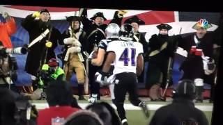 New England trick play vs Baltimore Jan102015 [upl. by Cantlon299]