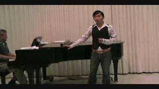 Aurore  Gabriel Faure 102008 tenor Jesse Khong French art song [upl. by Queston]