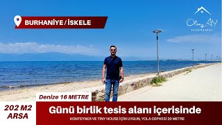 Arsamız Denize 16 Metre Mesafede Günü Birlik Tesis Alanı İçerisinde Müstakil Parselbalıkesirarsa [upl. by Anoiuq]