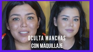 Maquillaje para cubrir manchas FACIL MANCHAS MAQUILLAJE Impererfecciones [upl. by Haeluj]