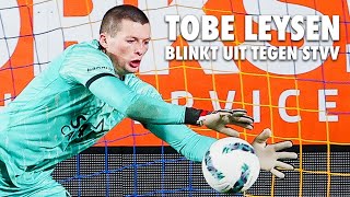 BESTE SAVES van Tobe Leysen tegen SintTruiden [upl. by Robbin]