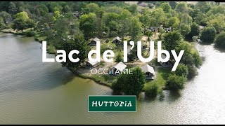 Camping Huttopia Lac de lUby  Visite virtuelle dans le Gers [upl. by Dnumyar]