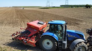 semis dengrais vert avec 2 new holland [upl. by Chelsey]