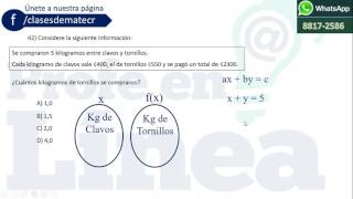 Pregunta 42 BXM Setiembre 2016 Academia Infinito Heredia CR [upl. by Miett]