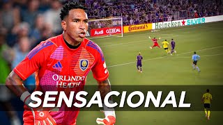 BRUTAL ATAJADA DE PEDRO GALLESE PARA EVITAR UN GOL EN LA GOLEADA DEL ORLANDO CITY [upl. by Tikna]