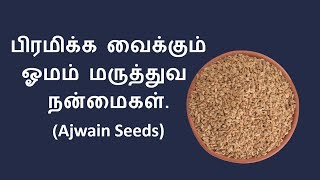 ஓமம் மருத்துவ பயன்கள்  Ajwain seeds health benefits in tamil  NV [upl. by Leinod]