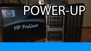 HP ProLiant ML350 G6 Powerup [upl. by Dumm211]