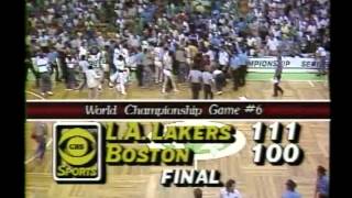 Final 2 Minutes of the 1985 NBA Finals Game 6 Lakers at Celtics [upl. by Radburn399]