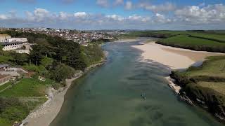 River Gannel  Newquay Cornwall  Drone [upl. by Vanzant]