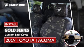 2019 Toyota Tacoma Seat Cover Installation [upl. by Esinaej]