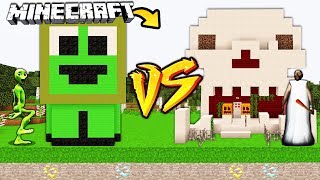 ZAMEK DAME TU COSITA VS ZAMEK BABCI GRANNY W MINECRAFT [upl. by Ahseiyk]