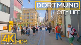 Exploring Cities of Germany in 4K HDR  Relaxing City Life of DORTMUND German quotGreen Metropolisquot [upl. by Assirat54]