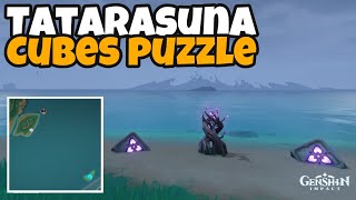 Cubes Puzzle on the Island South of Tatarasuna  Genshin Impact [upl. by Lil]