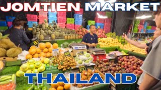 The FRESHEST FOOD in PATTAYA  THAILAND JOMTIEN NIGHT MARKET [upl. by Anihsit]