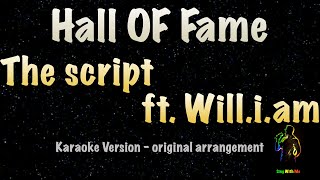 The Script ft william  Hall of Fame New Karaoke Version [upl. by Valley]