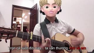 Nhớ về em  Karaoke Beat guitar [upl. by Ahsikat]