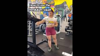 How to use the pendulum squat [upl. by Ysied]