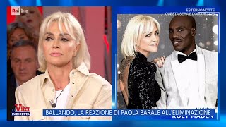 Ballando la reazione di Paola Barale alleliminazione  La vita in diretta 14112022 [upl. by Rochell]