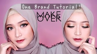 GLAM MAKEUP MAKEOVER ONE BRAND MAKEUP TUTORIAL  SARITIW [upl. by Enyr233]