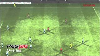 PES 2012 Gameplay  Overlapping Runs HD [upl. by Llertnahs]