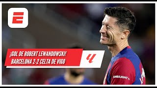 Barcelona remontó con doblete de Robert Lewandowski ante Celta de Vigo  La Liga [upl. by Attenrad584]