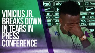 Vinícius broke down in tears during a press conference  HIGHLIGHTS  03252024 [upl. by Ayhdnas]