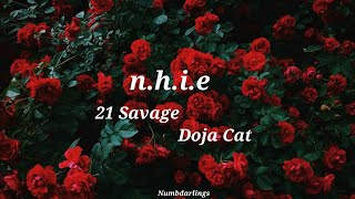 21 Savage Doja Cat  nhie Lyrics [upl. by Acirne]