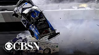 Ryan Newman hospitalized after terrifying crash at Daytona 500 [upl. by Allicserp]