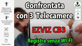 EZVIZ CB3 Telecamera WIFI a Batteria Molto Interessante [upl. by Haleeuqa]