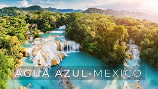 Agua Azul Chiapas  Spectacular Waterfalls in Mexico [upl. by Gnof]