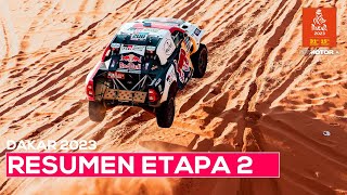 AlAttiyah gana la etapa dos Sainz sigue líder  Resumen Etapa 2 Rally Dakar 2023  SoyMotorcom [upl. by Ahsienak]