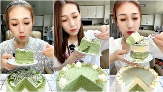 ASMR  7  jiebao6777 MILLE CREPE CAKE EATING [upl. by Mickelson]