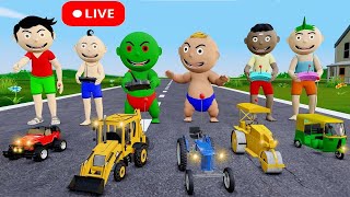 Bittu Sittu Jcb Wala Cartoon  Jcb Tractor Cartoon  Gadi Wala Cartoon  Jcb Gadi Video [upl. by Ttimme]