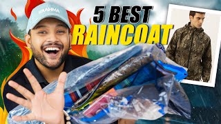 5 Best Myntra RaincoatsRain Jackets For Men 🔥 Myntra Haul Review 2024  ONE CHANCE [upl. by Alim]