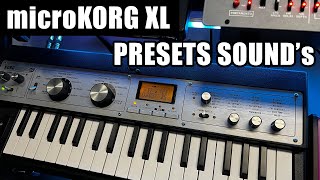 KORG Microkorg xl PRESETS demo SOUND No Talking [upl. by Hodgson]