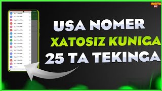 USA NOMER OLISH  CHEKSIZ ✅️ KUNIGA 25 YA YANGI NOMERLAR  TEKINGA JUDA OSON [upl. by Theodora769]