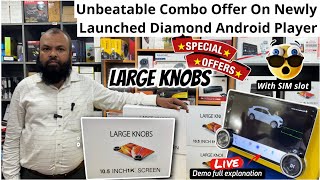 diamond 2k android player  diamond android car stereo  car accessories in bangalore [upl. by Akinuahs]