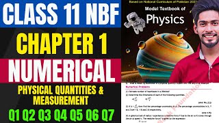 Class 11 Chapter 1 Measurement Numerical FBISE  11th New Physics book NBF  XI Numerical Federal [upl. by Carman]