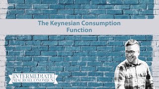 The Keynesian Consumption Function [upl. by Aerdnael436]