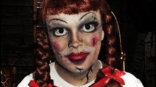 Annabelle Doll  The Conjuring  Makeup Tutorial [upl. by Silvester387]