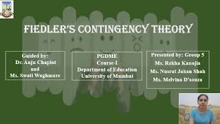 Fiedlers Contingency Model [upl. by Tebzil]