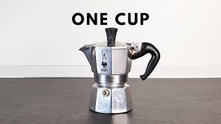 Method To Make Stronger Coffee With 1 Cup MOKA POT [upl. by Imugem422]