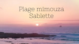 Plage Mimouza Sablette région mohammedia 🏄‍♀️🌊 [upl. by Doraj630]