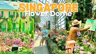 FLOWER DOME  Gardens by the Bay Singapore [upl. by Jewell]